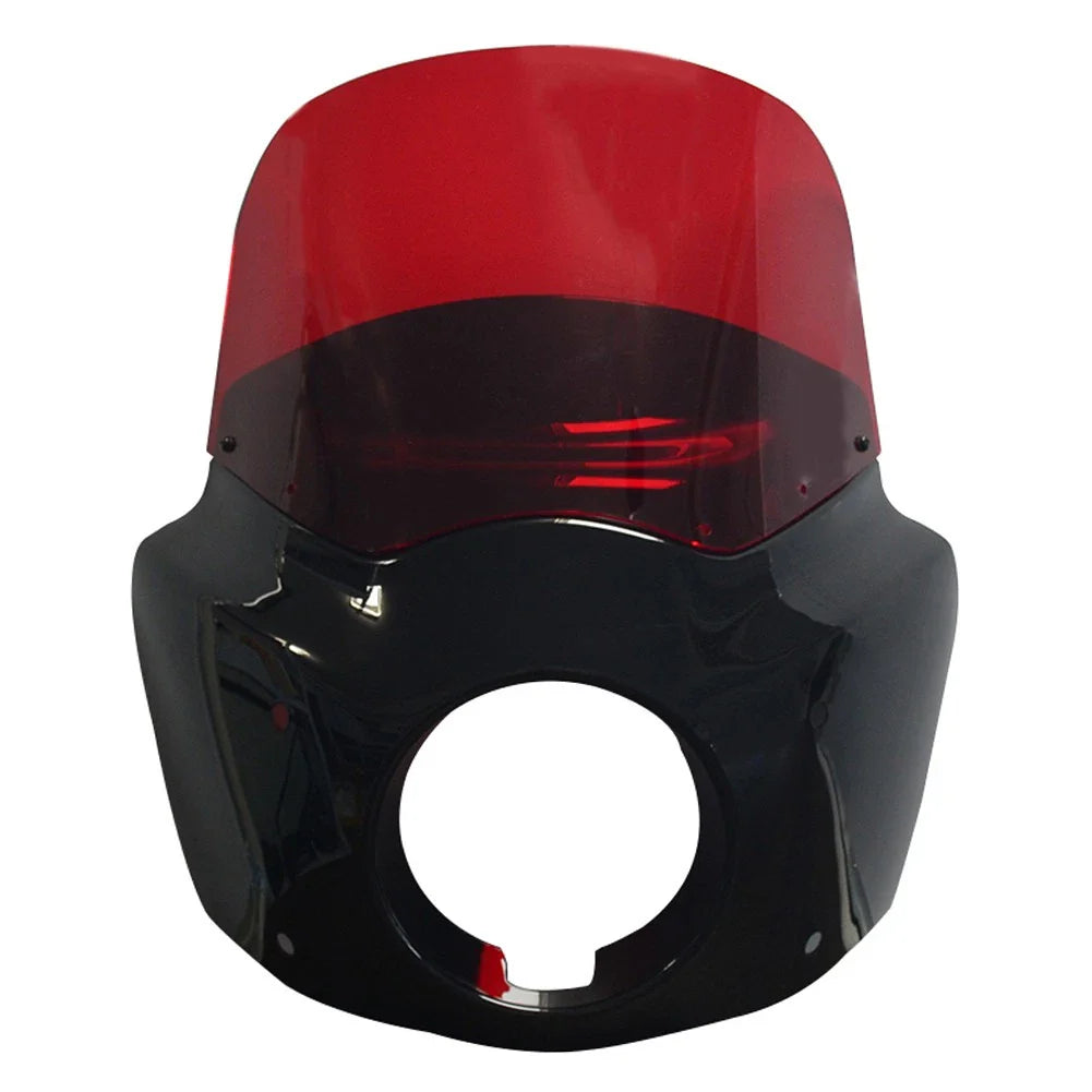 11" Red Fairing Windshield w/ 62mm Clamps for Harley Dyna Super Glide (2006-2010)