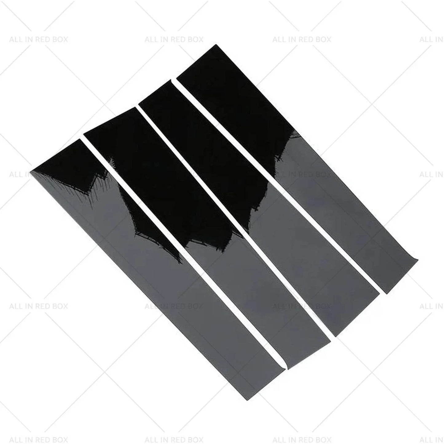 4x Black Pillar Post Covers for 2009-2018 Dodge Ram 1500 Quad Cab
