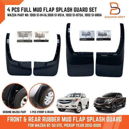 Genuine Mud Flap Splash Guards 4WD for Mazda BT-50 (2012-2020)