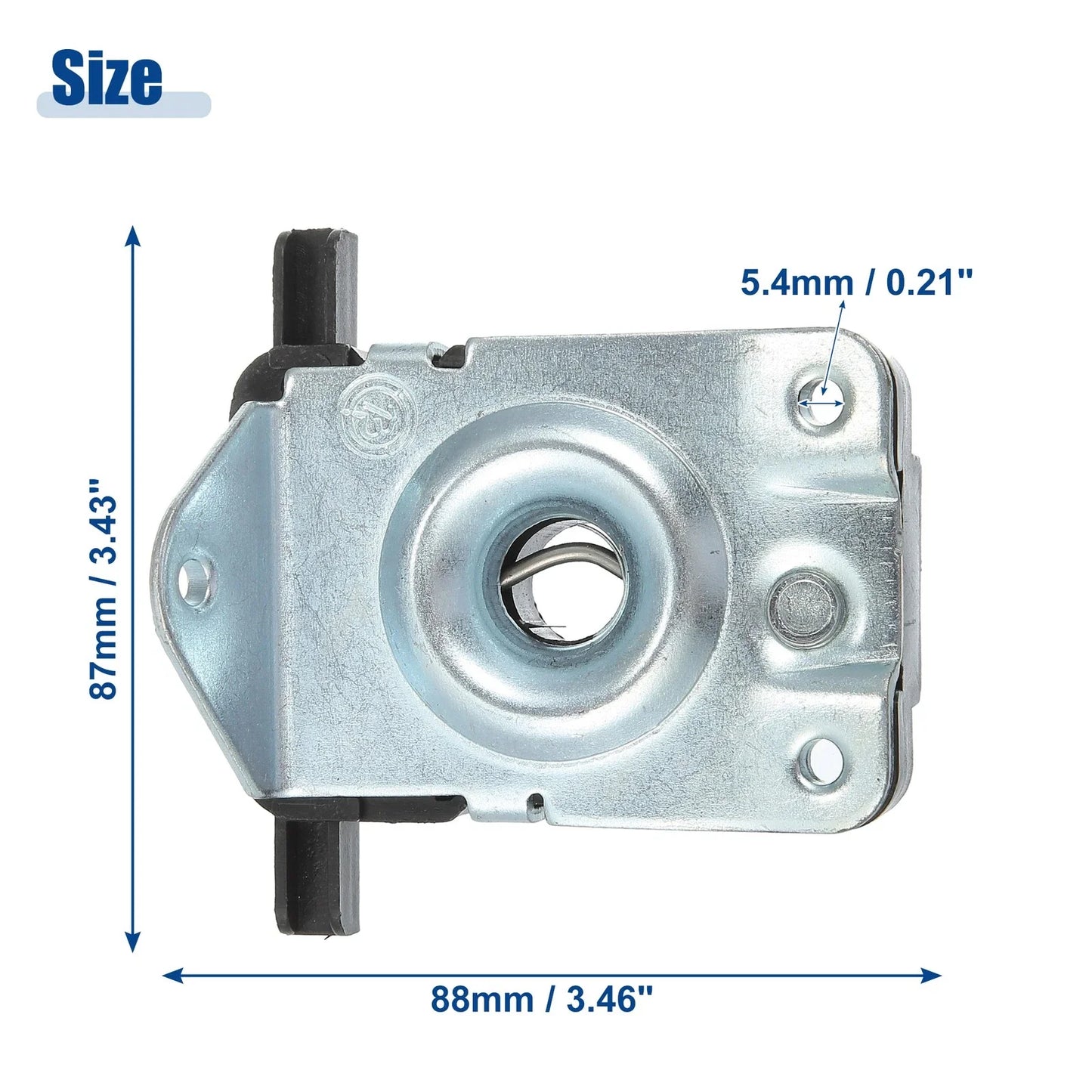 Hood Latch Lock Actuator Assembly Front Left for BMW 323Ci Black Silver Tone