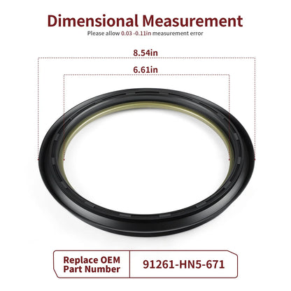 2 x Front Brake Drum Seals for Honda Rincon 650 TRX650FA/FGA (2003–2005)