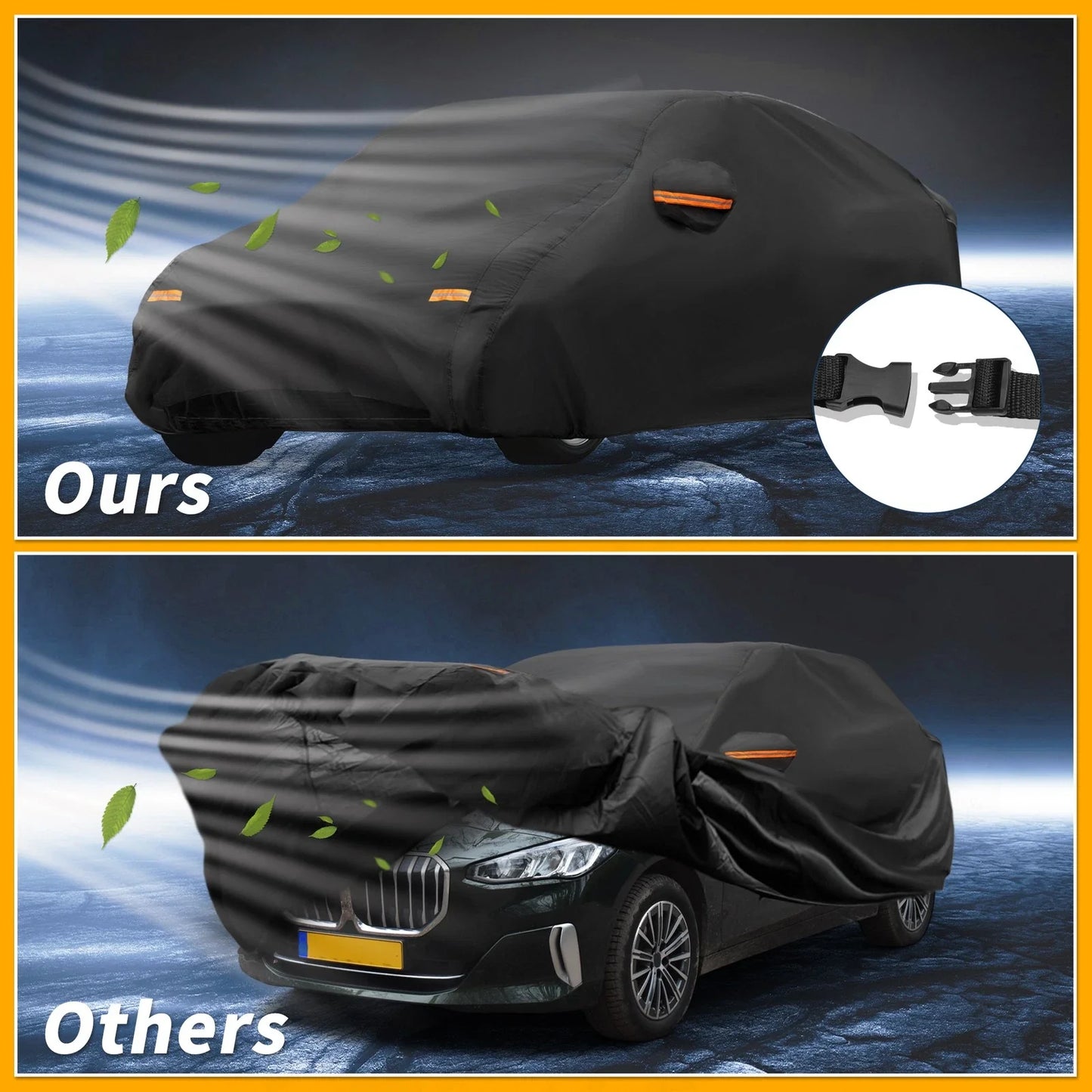 Car Cover Waterproof All Weather for BMW 2 Series Active Tourer Aluminum Film
