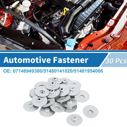 Heat Protection Mounting Nut Clips 30 Pcs for BMW 228i (2014-2016)