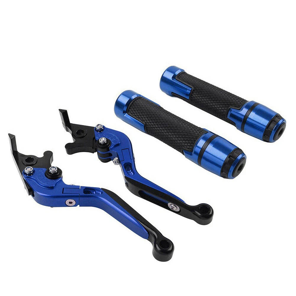 Blue Brake Clutch Levers Grip Set for Suzuki GSXR600/750 (2006-2019)