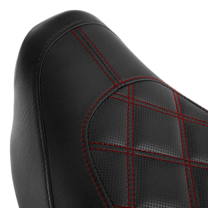 Driver Passenger Gel Seat for Harley Low Rider, Wide Glide, Fat Bob (2006-2017)