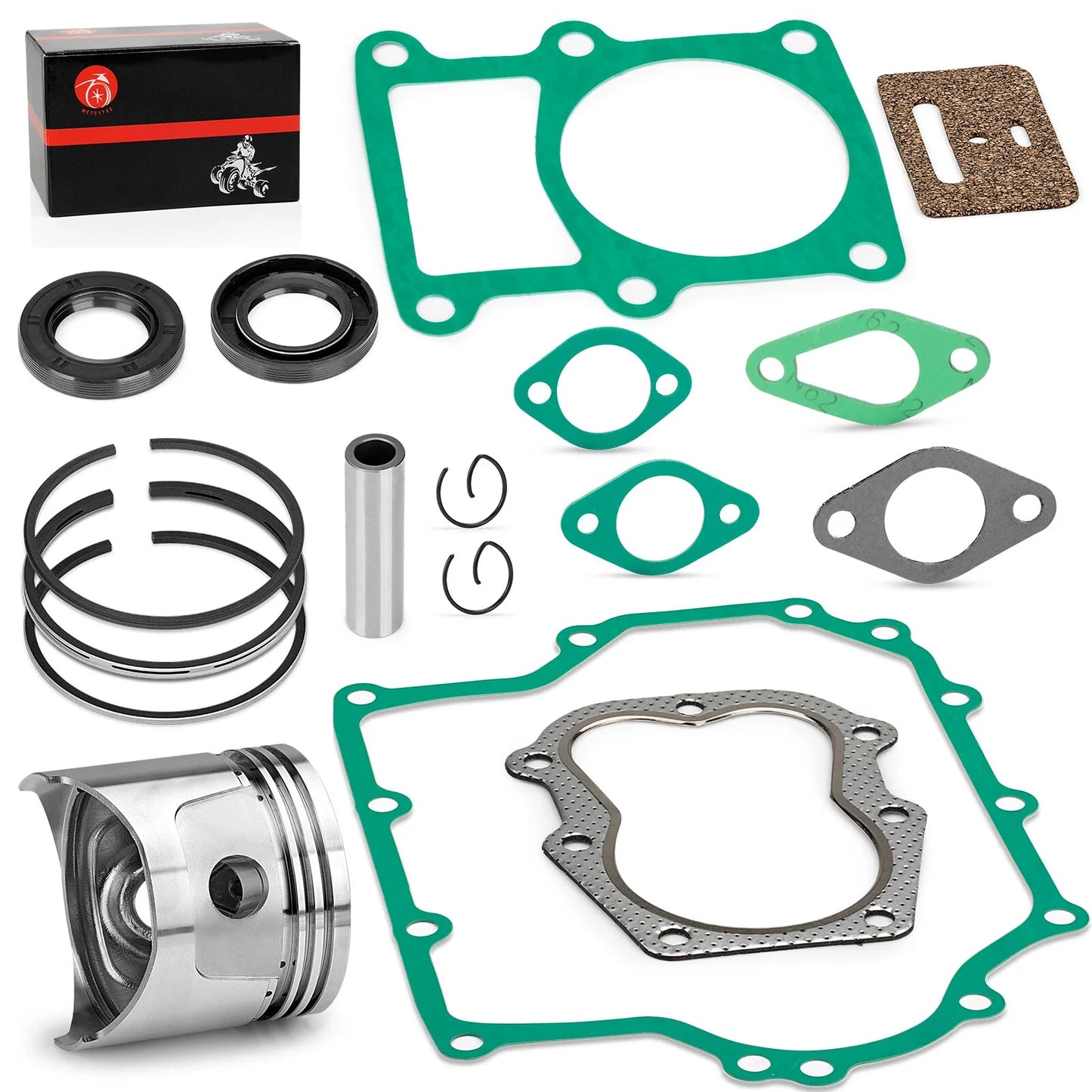 Engine Rebuild Kit Piston & Ring w/Gasket for Club Car Cart (1995–2001)