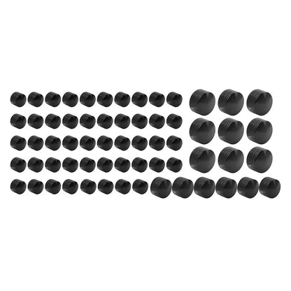 63X Black Engine Topper Bolt Caps for Harley Softail Standard FXST (2000-2006)