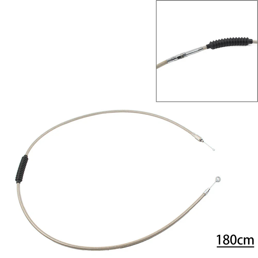 Stainless Clutch Cable for Harley Dyna FXDWG, Softail Fatboy, Road Glide (2000-2017)