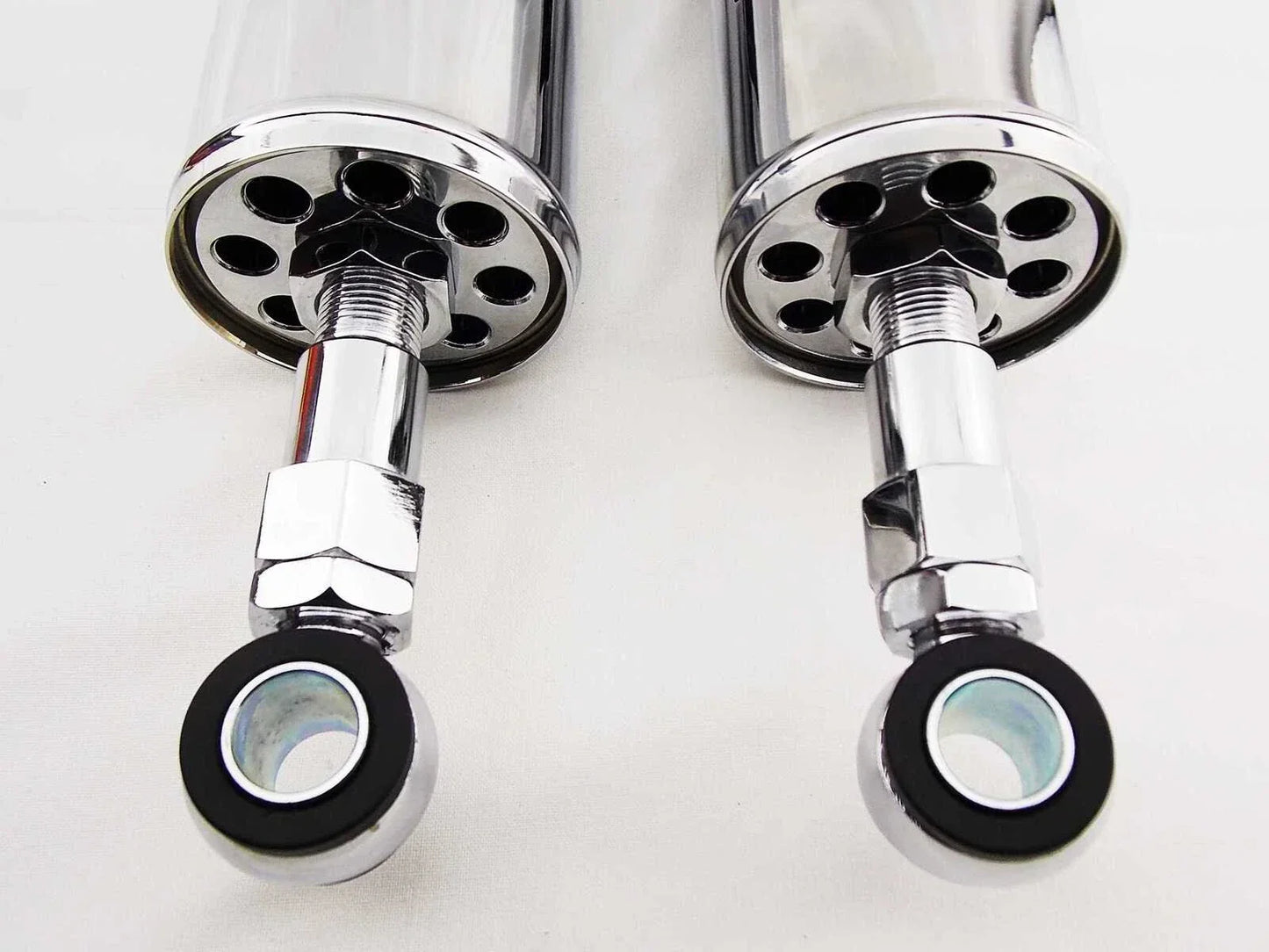 Chrome Rear Shock Absorbers for Harley Davidson FLSTF Softail Fat Boy (90-99)