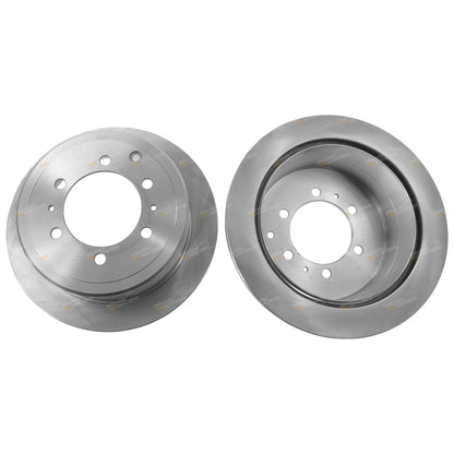 2x Rear Disc Brake Rotors for Toyota Landcruiser FZJ80 HDJ80 HZJ80 (1992-1998)