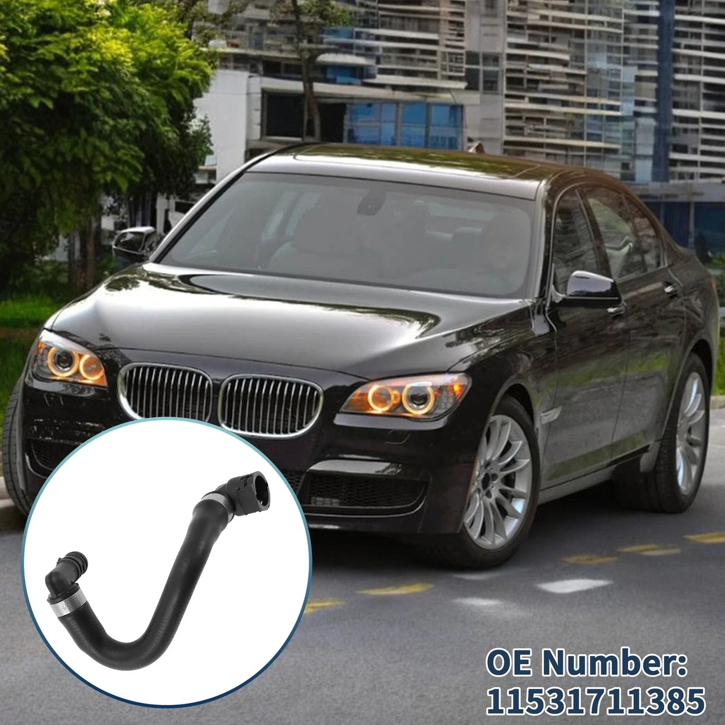 Radiator Hose for BMW 740i 740iL 750iL (1998-2001) Rubber