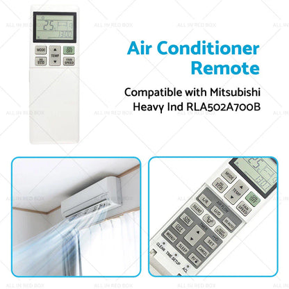 A/C Remote Control for Mitsubishi Heavy Ind RLA502A700B