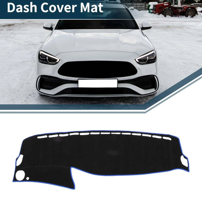 Dashboard Cover Mat for Mercedes Benz S Class W222 2014-2020 Black Blue