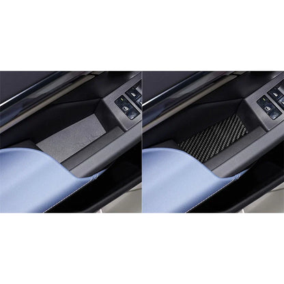 Carbon Fiber Door Storage Slot Mats Trim Cover for BMW 5 Series (2024)