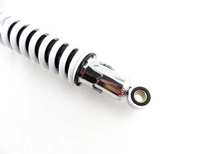 400mm White/Chrome JBS Rear Shock Absorbers for Suzuki PE400
