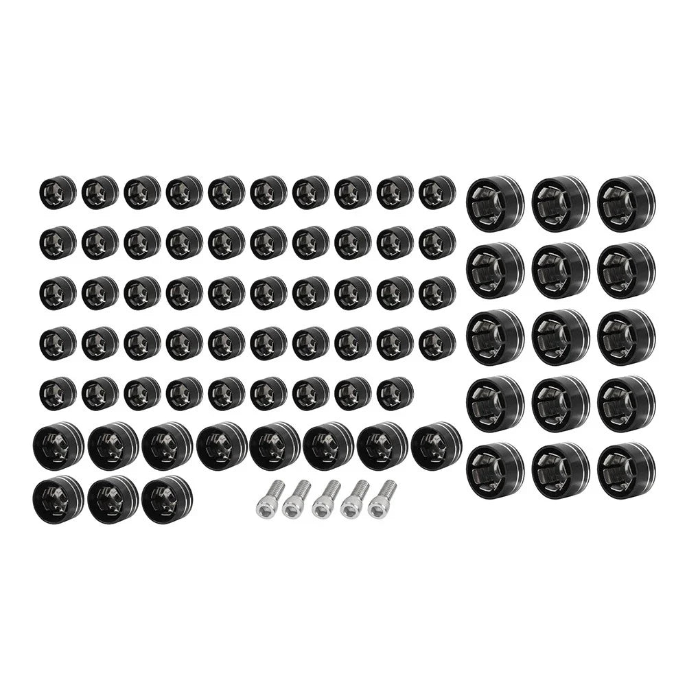 75X CNC Engine Bolt Topper Caps for Harley Touring Road Street Glide (2009-2023)