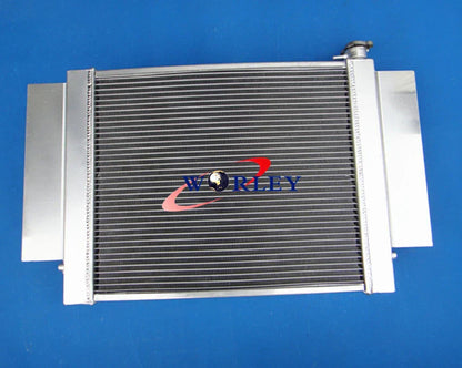 Aluminum Radiator + Fan for Mazda RX2 RX3 RX4 RX5 (1970-1978)