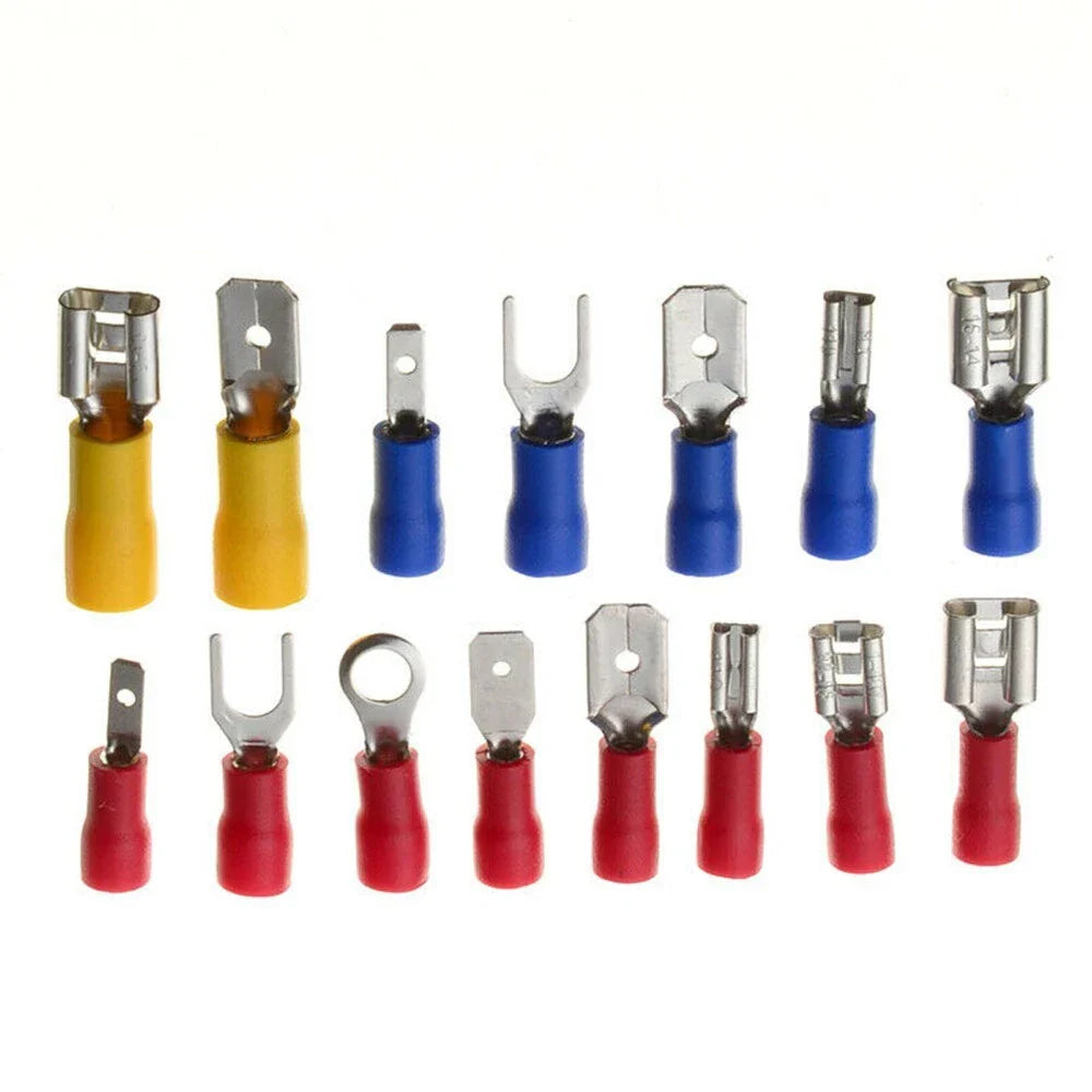 280 x Crimp Terminals Assorted Copper PVC Tinplate