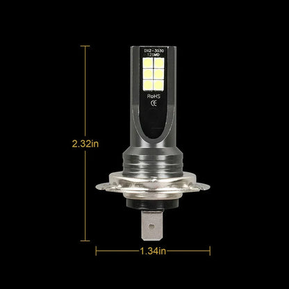 2 x H7 LED Headlight Conversion 110W 30000LM 6000K Canbus Error