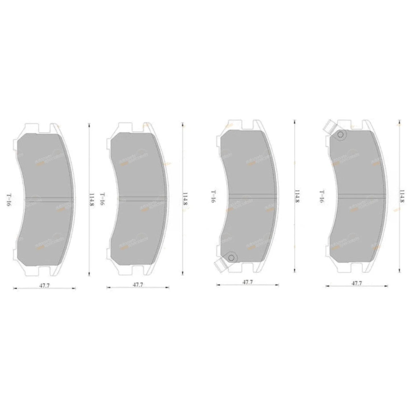 Front Disc Brake Pads for Swift SF310 SF413 (1989-1999)