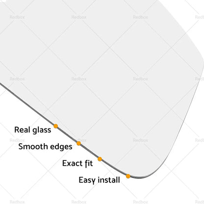 Left Side Mirror Glass with Back Plate for Toyota Yaris (2012-2017)
