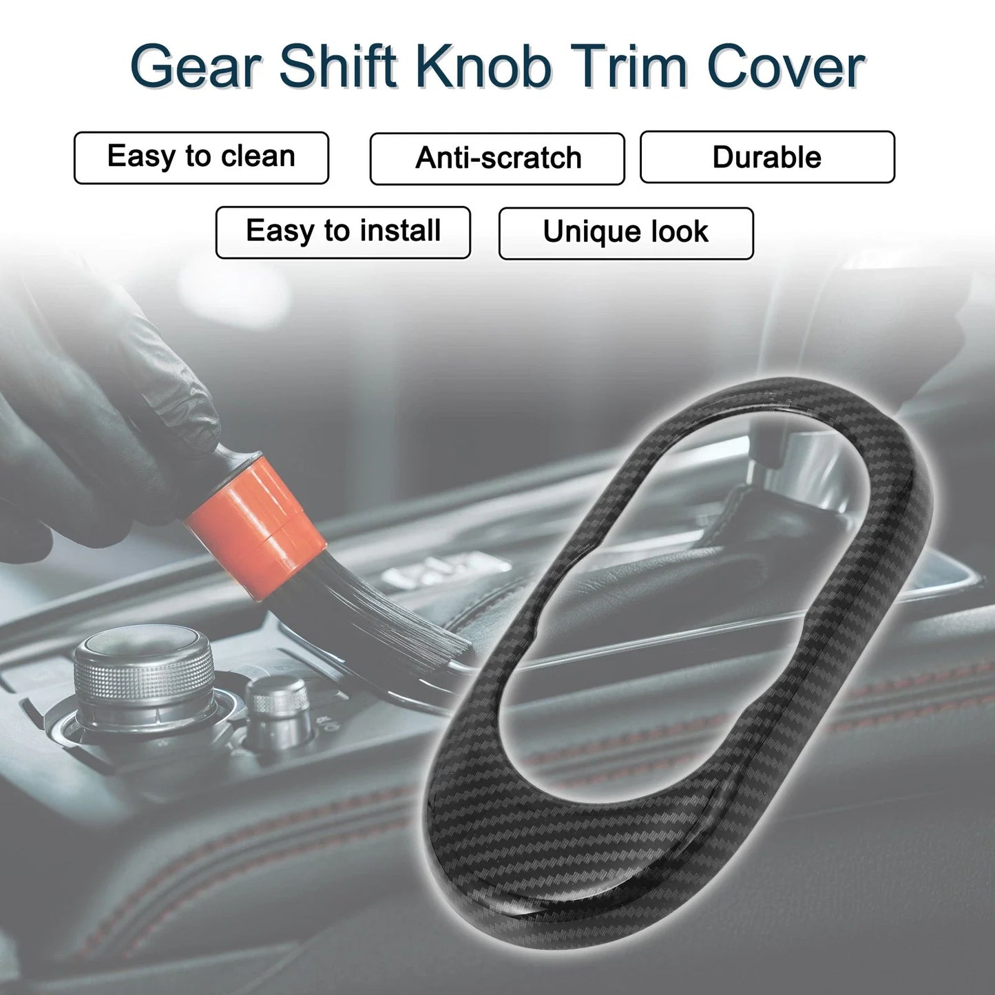 Gear Shift Knob Cover Sticker for BMW Mini Hatch Mini Hardtop