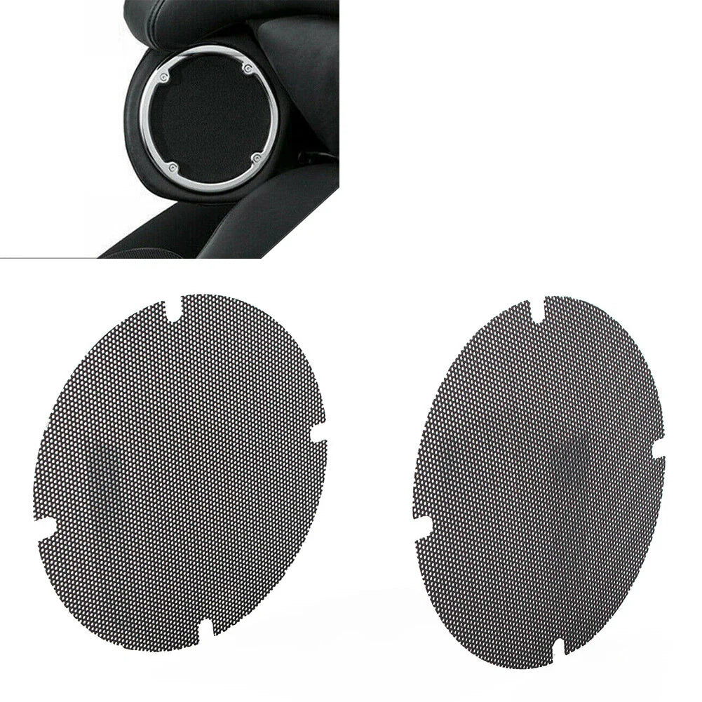 Mesh Rear Speaker Grill Covers for Harley Touring (2014-2023) Black