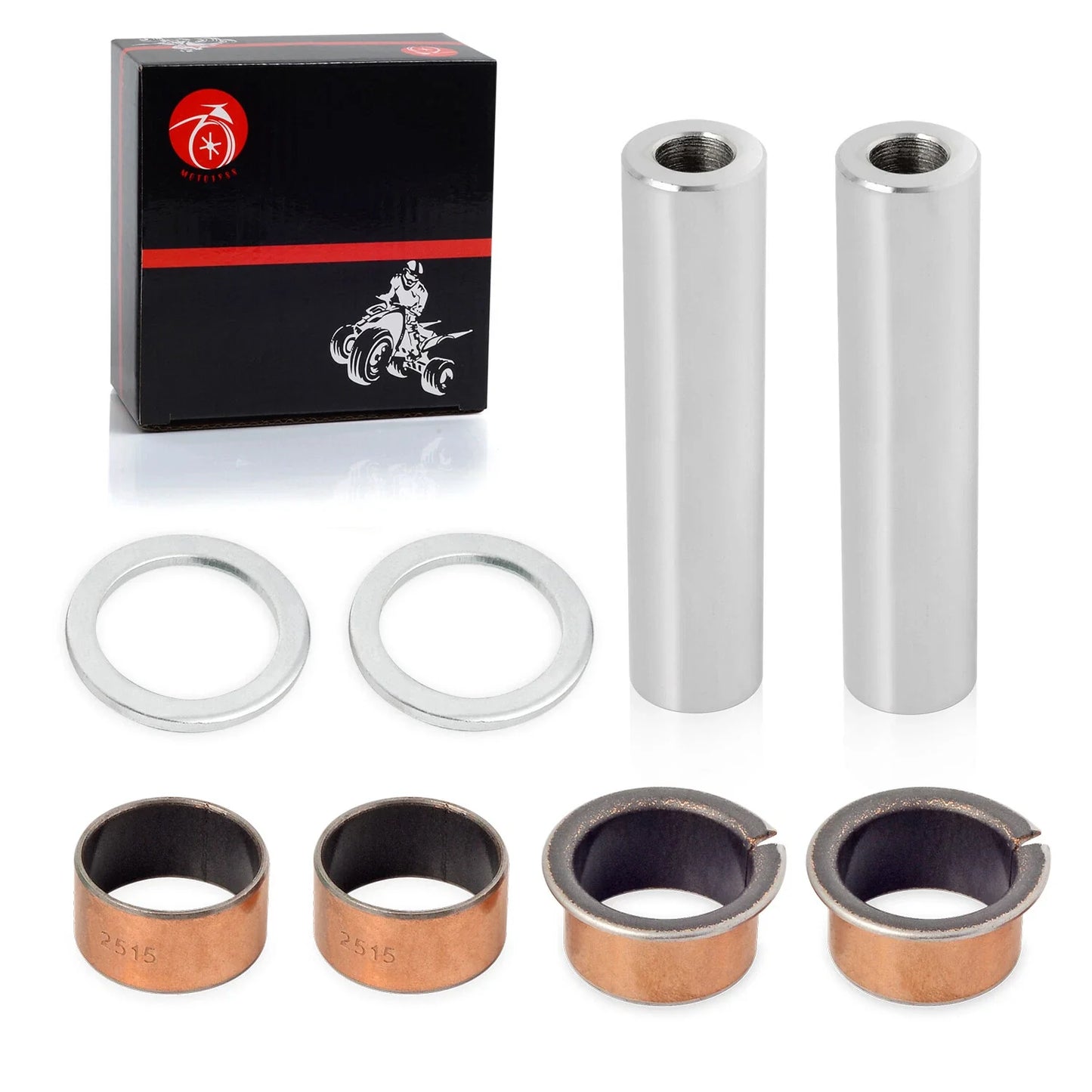 Spindle King Pin Tube Bushing Repair Kit for EZGO RXV G&E Golf Cart (2008–2013)