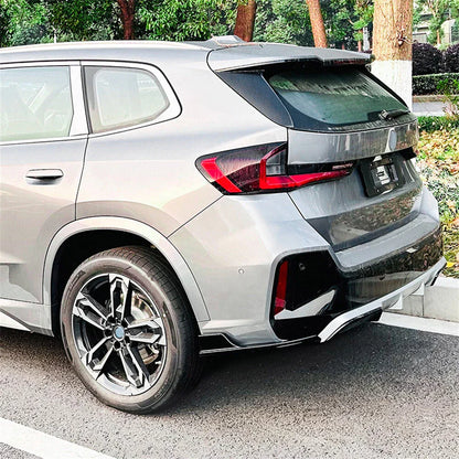 Glossy Black Back Rear Side Skirt Splitter for BMW X1 U11 (2023)