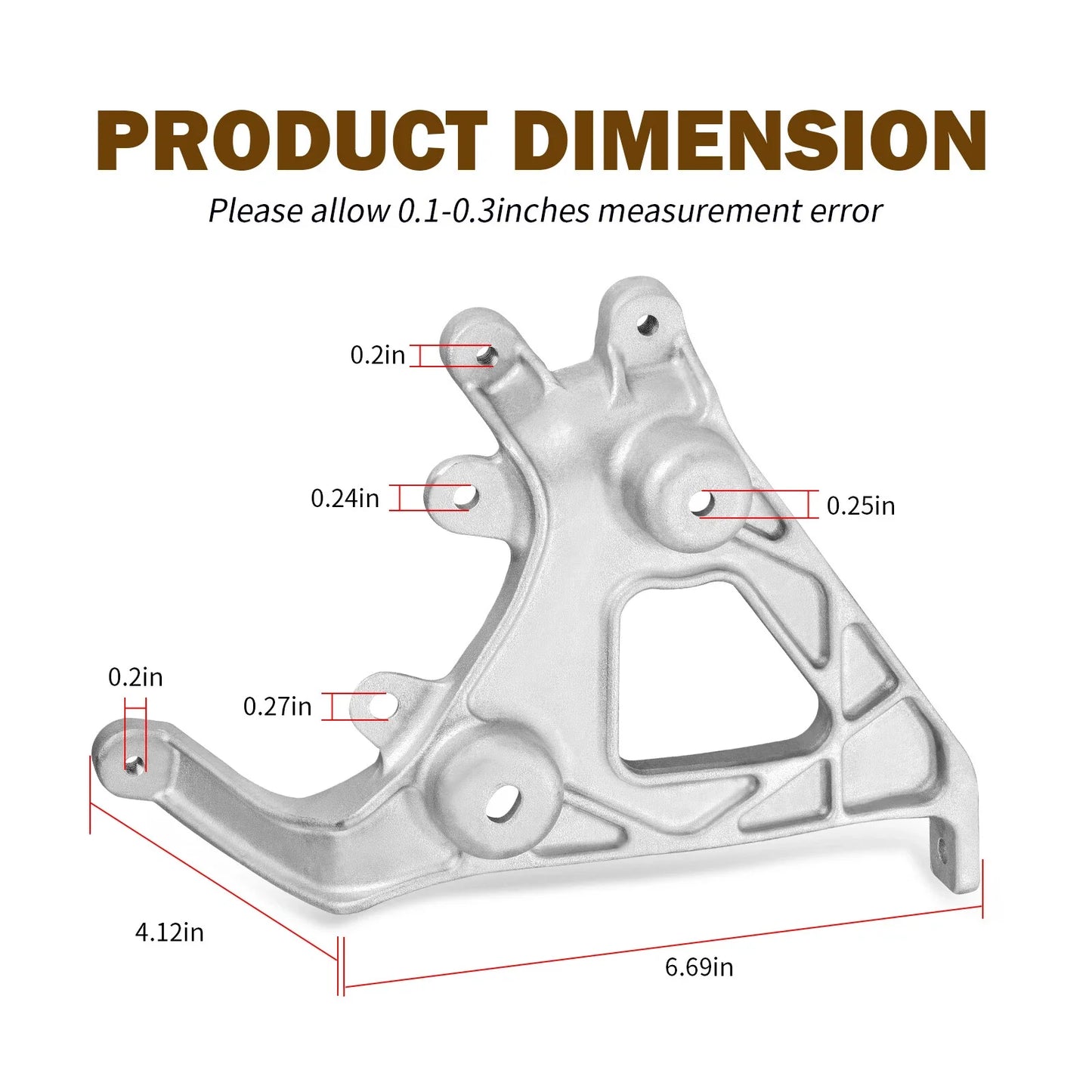 Fender Left Headlight Bracket for Yamaha Raptor 700 700R YFM700 (2006–2012)