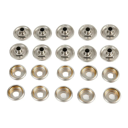Boat Screw Kit 30pcs Snap Fastener Stainless Steel Awnings Cap Screw Kit