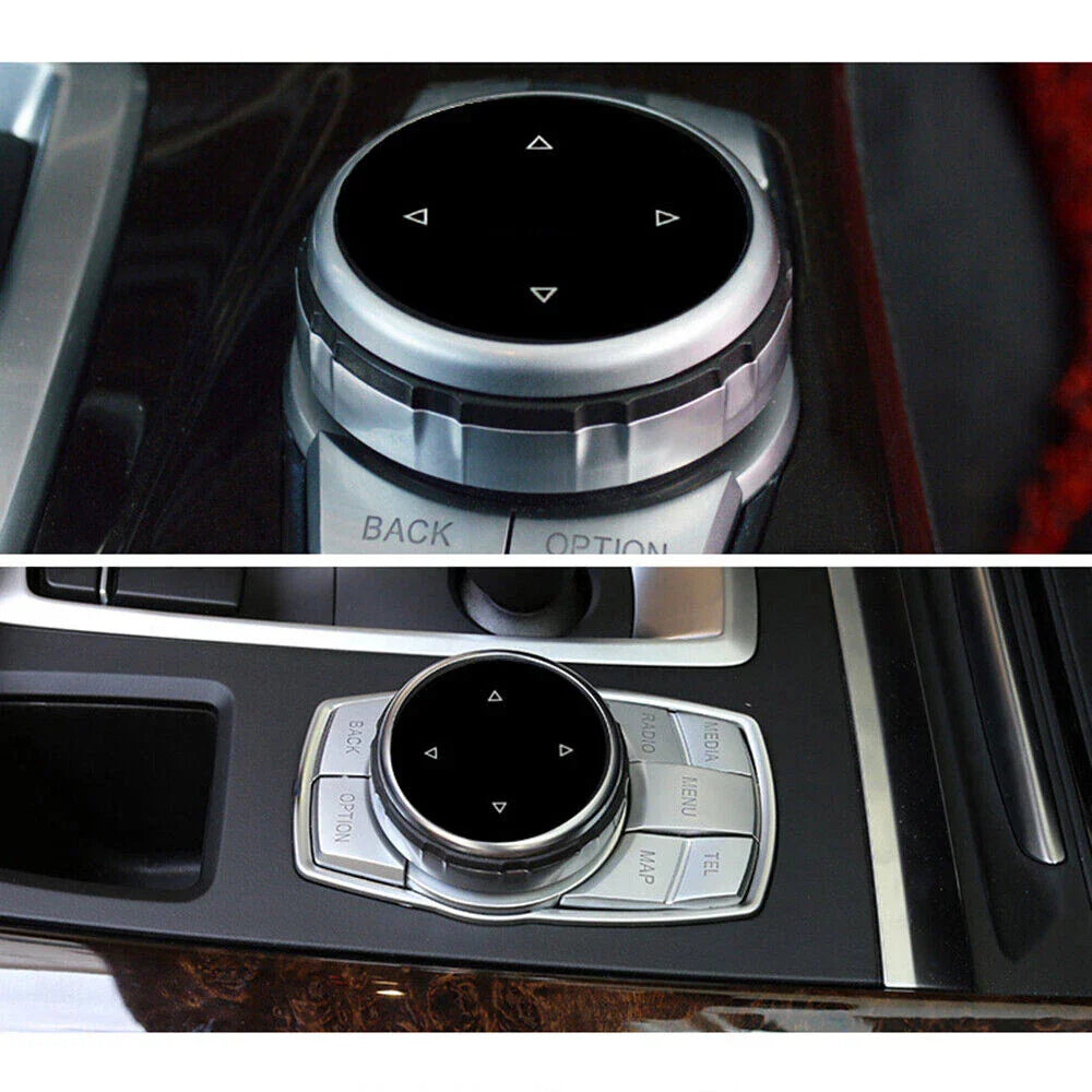 Aluminium Alloy Multimedia Knob Cover for BMW 1 2 3 4 5 6 X1 X3 X4 X5 X6