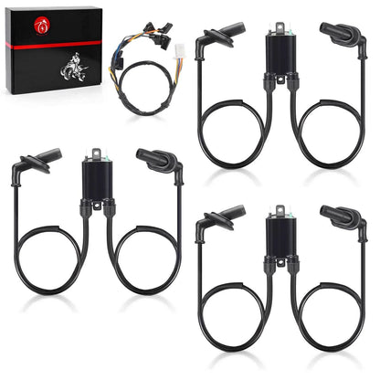 3 x Ignition coil cap + Sub-wire for Honda Gold Wing GL1500 (1988–2000)