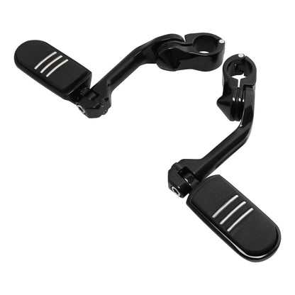 1-1/4 32mm Long Angled Highway Foot Pegs for Harley Road Street Electra Glide