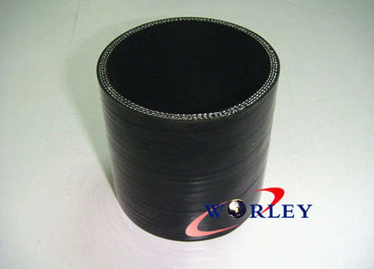 2 Inch Silicone Straight Hose Coupler for Car 51mm Pipe Joiner BLACK