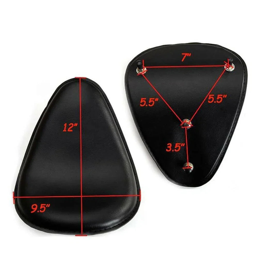 Black Motorcycle Bobber Solo Seat for Harley Sportster XL 883 1200 (2004-2023)