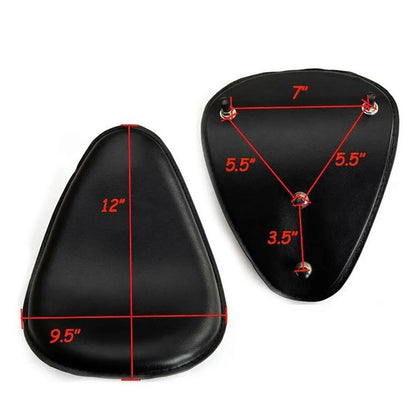 Black Motorcycle Bobber Solo Seat for Harley Sportster XL 883 1200 (2004-2023)