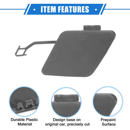 Rear Bumper Tow Hook Eye Hole Cover Cap Gray for BMW 3 F30 (2012-2015)