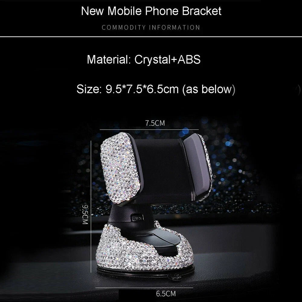 Car Phone Holder Dashboard Stand with Adjustable Clamp for All Makes