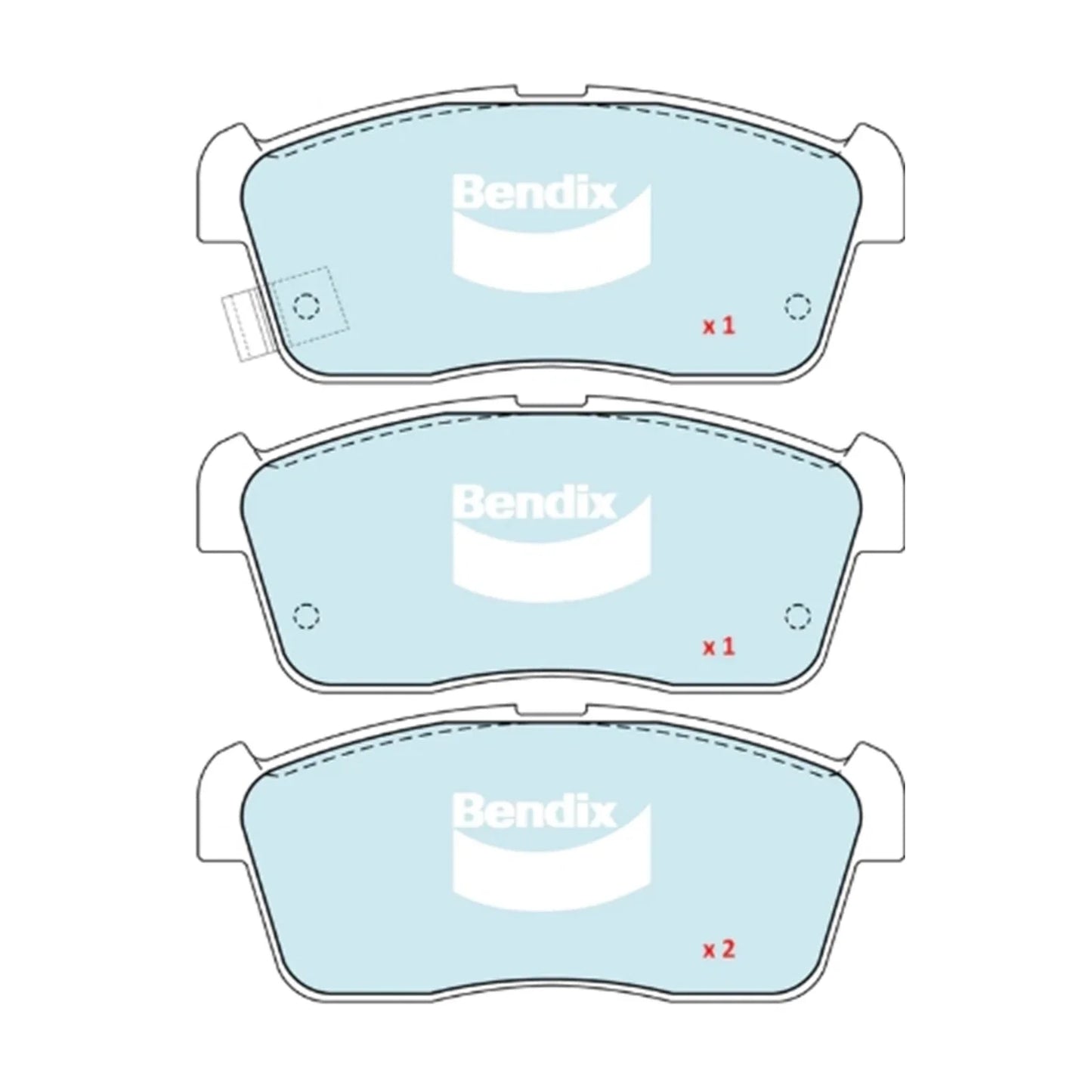 GCT Front Disc Brake Pad Set for Suzuki Carry GA413 (1999-2005)