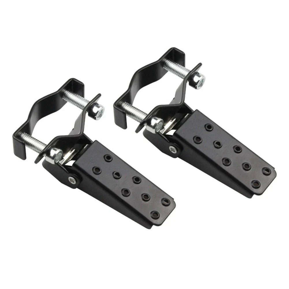 Pedals for Diverse Motorcycle Metal Passenger Black Silver