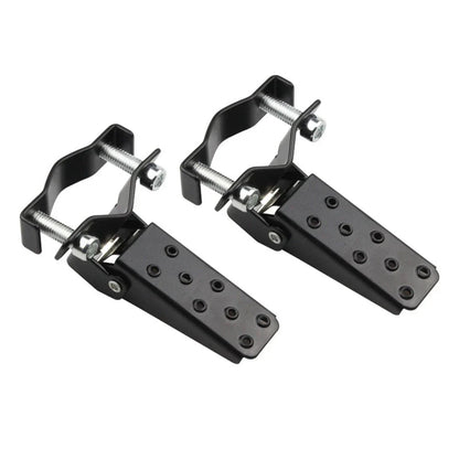 Pedals for Diverse Motorcycle Metal Passenger Black Silver