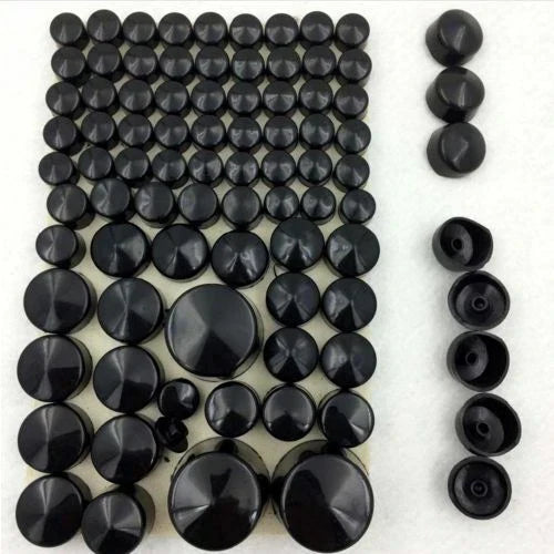 Bolt Caps for Harley Softail Twin Cam 2000-2006 Black