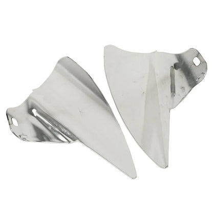 Chrome Saddle Shield Heat Deflectors for Harley Touring Road King (2009-2023)