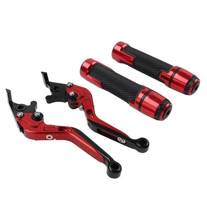 Folding Extendable Brake Clutch Lever Grip Set for BMW R1200GS R1250GS (2013-2023)