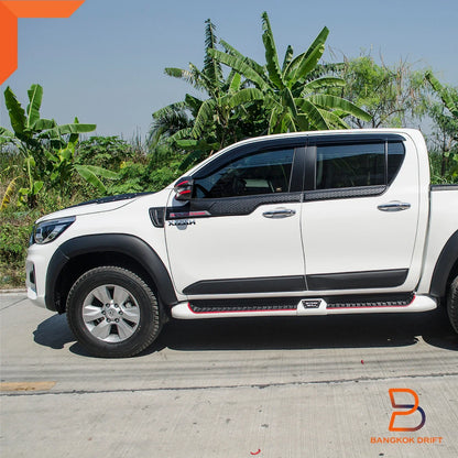 Matte Black Smooth Fender Flare Arch for Toyota Hilux Revo Widebody 18-20