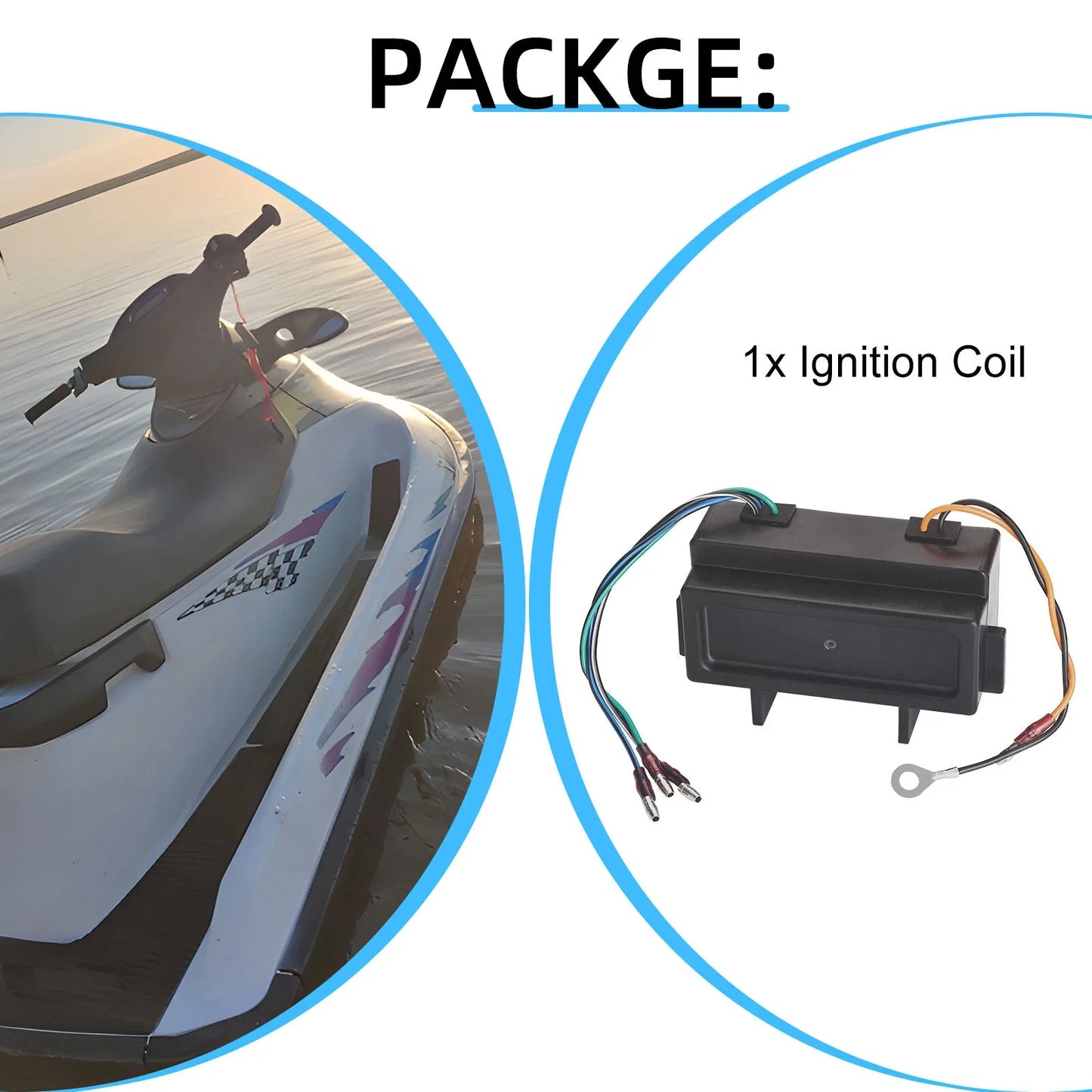Ignition Coil for Polaris Jet Ski Genesis Virage TX PRO 1200 (1999–2002)
