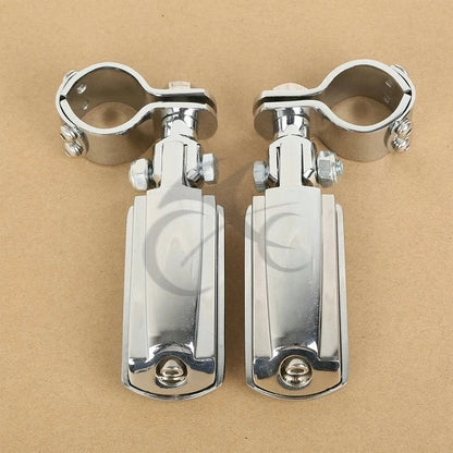 22mm 25mm 32mm 35mm Adjustable Chrome Footpeg Clamps for Harley Sportster XL