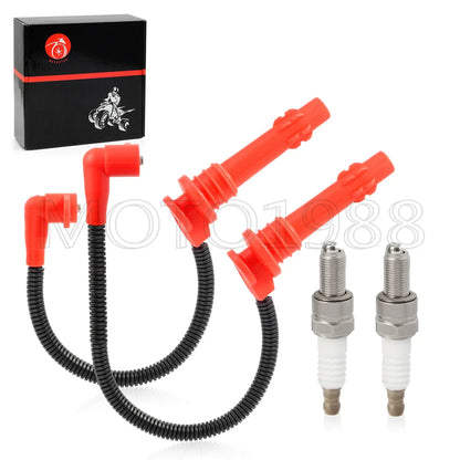 Spark plug Wire Cap w/ Spark plug for Polaris RZR XP 4 Trail S 1000 (2014–2023)