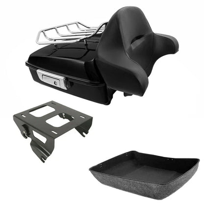 Chopped Trunk Solo Mount Rack for Harley Touring Street Glide (2014-2025)
